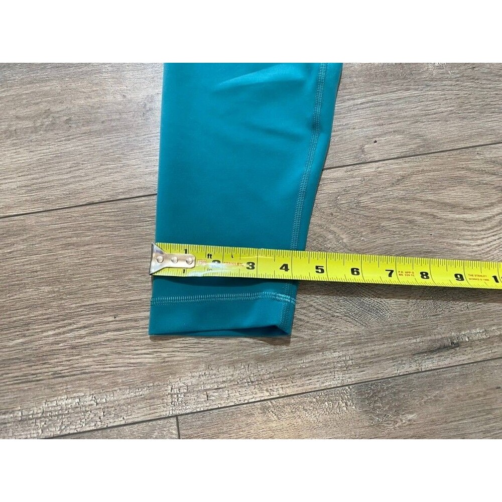 Lululemon Wunder Train Leggings HR 27'' Pants Everlux Women Sz 12 Teal LW5DJ0S - Picture 5 of 8